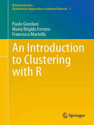 cover image of An Introduction to Clustering with R